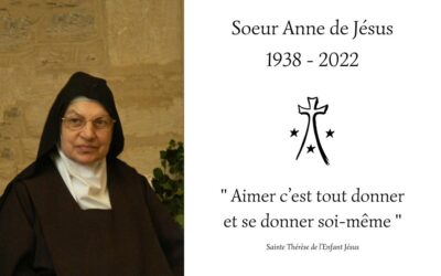 Rappel à Dieu de Soeur Anne de Jésus